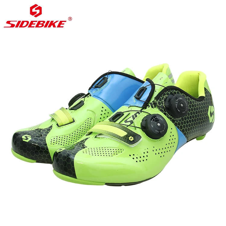 

Carbon fiber Sole Ultra light Cycling Shoes Sport Sneakers, Green,red