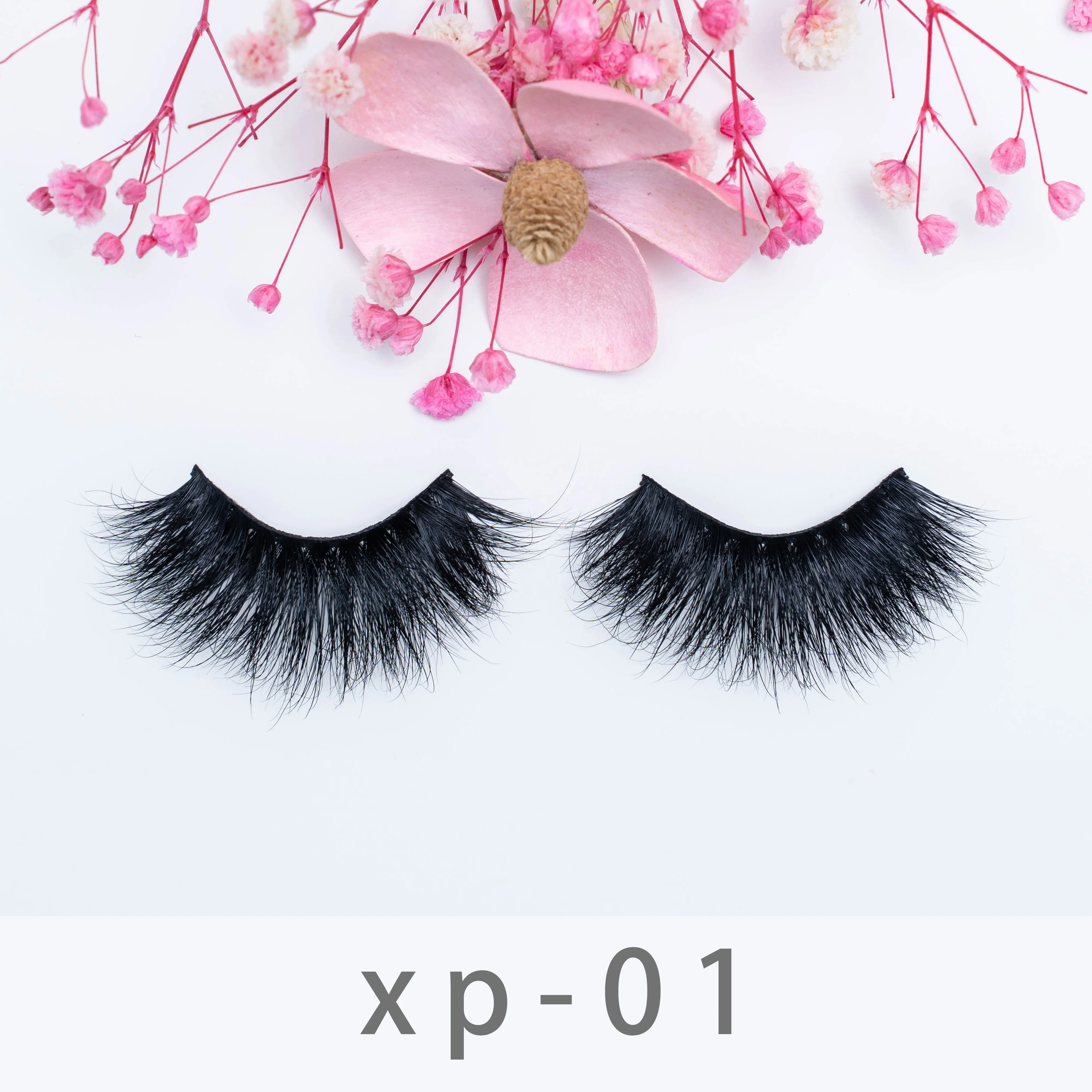 

Custom super fluffy private label luxury 5d mink lashes, Black