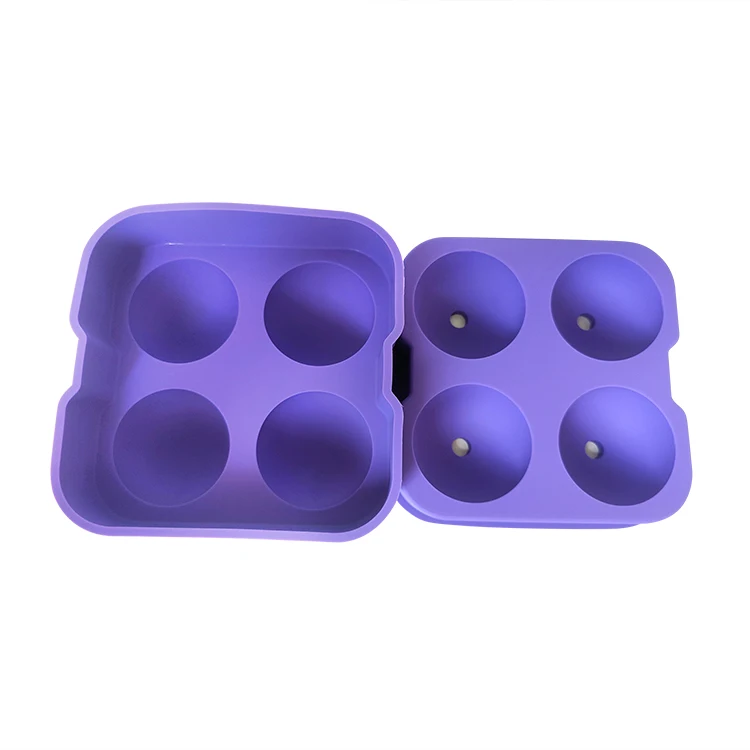 

Wholesale Custom Easy Release Durable Reusable Silicon Ice Cube Molds, Customized color