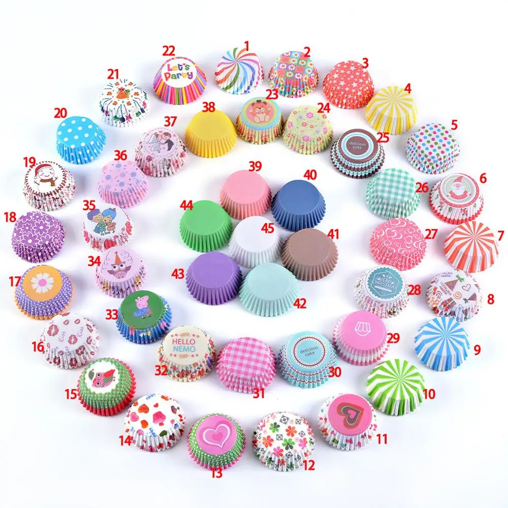 

Paper Dessert Cups Cupcake Liner Mould Muffin Snack Cup Baking Tool, As the picture