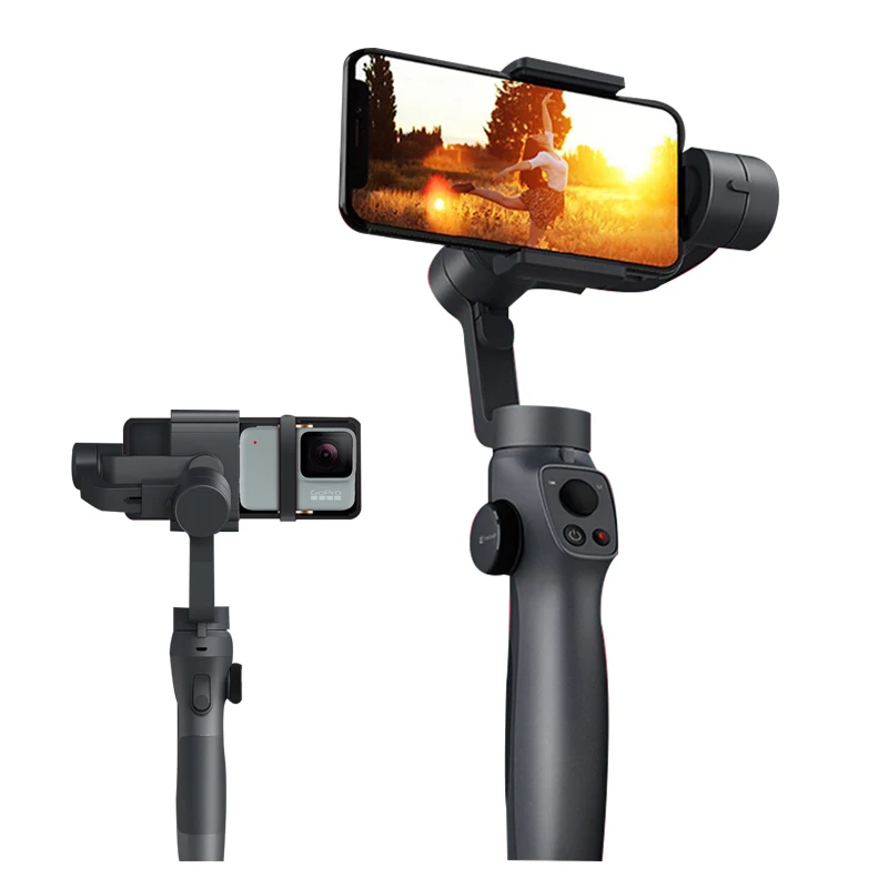 

Wholesale Multifunctional Mobile Camera Video Gimbal Auto Face Tracking Handheld Stabilizers for Smartphone