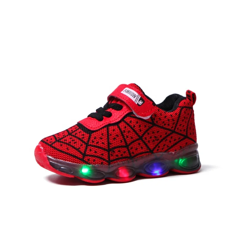 

Kids Sneakers Children Baby Girls Boys Letter Mesh Led Sport Run Sneakers Shoes Light Up Shoes