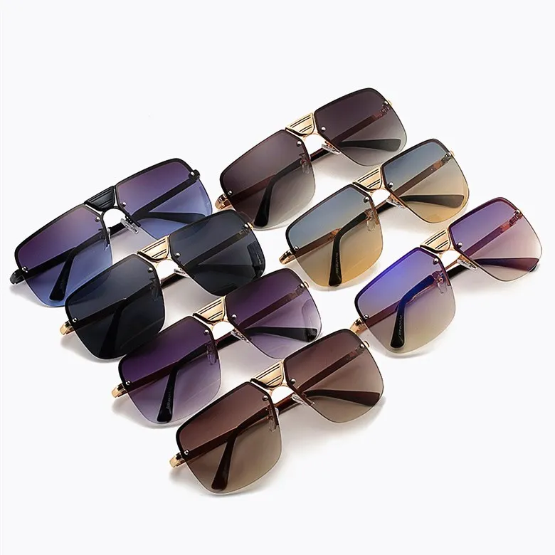 

DL Glasses DLL0205 fashion rectangle designer retro custom oversized sunglasses for men male shades lentes de sol 2021