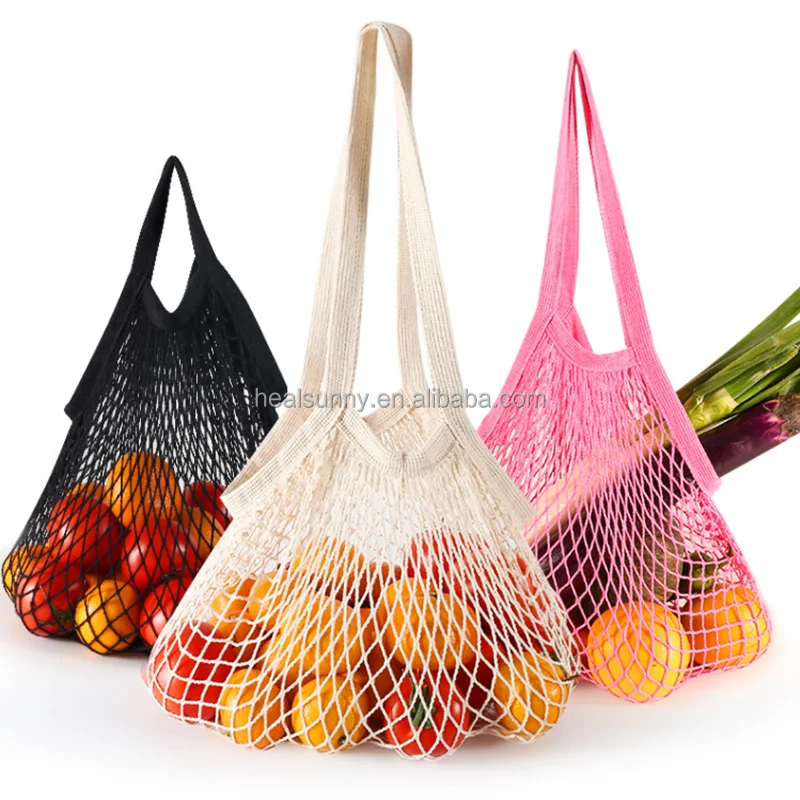 

Reusable organic cotton produce bags set for grocery shopping fruit vegetable cotton mesh laundry bag washable, Customized color