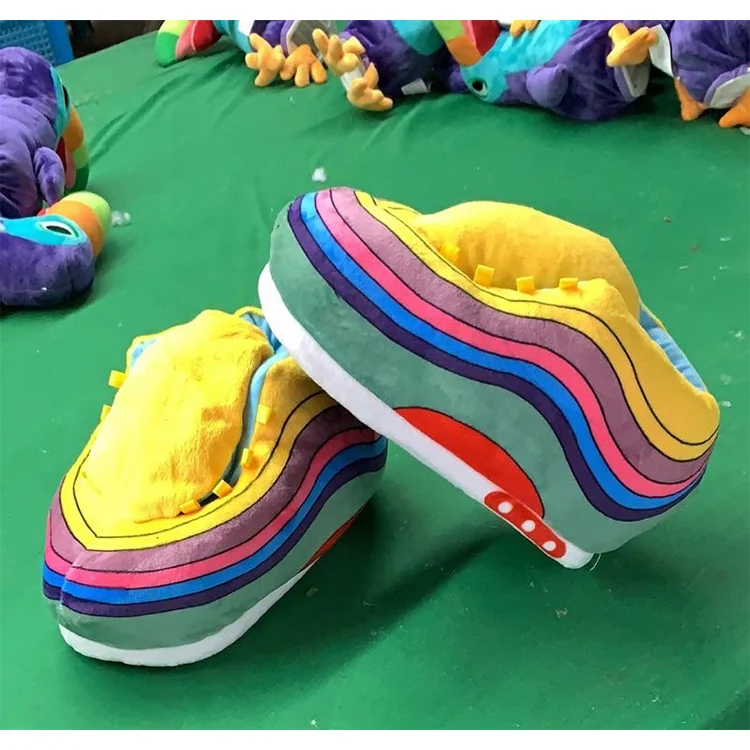 
Wholesale New Design Fashionable Plush Yeezy Jordan AJ House indoor soft slipper for women 