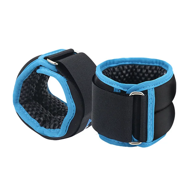 

Neoprene Adjustable Weight Lifting Ankle Straps Bracelet Fitness Exercise Training Jogging Wrist Weights, Blue or customized