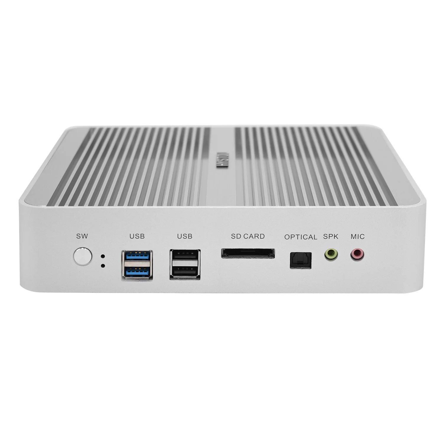 
HYSTOU Desktop Mini PC Core i5 Mini Desktop 256G SSD Fanless PC Barebone Micro Computer Hardware with SD Card 