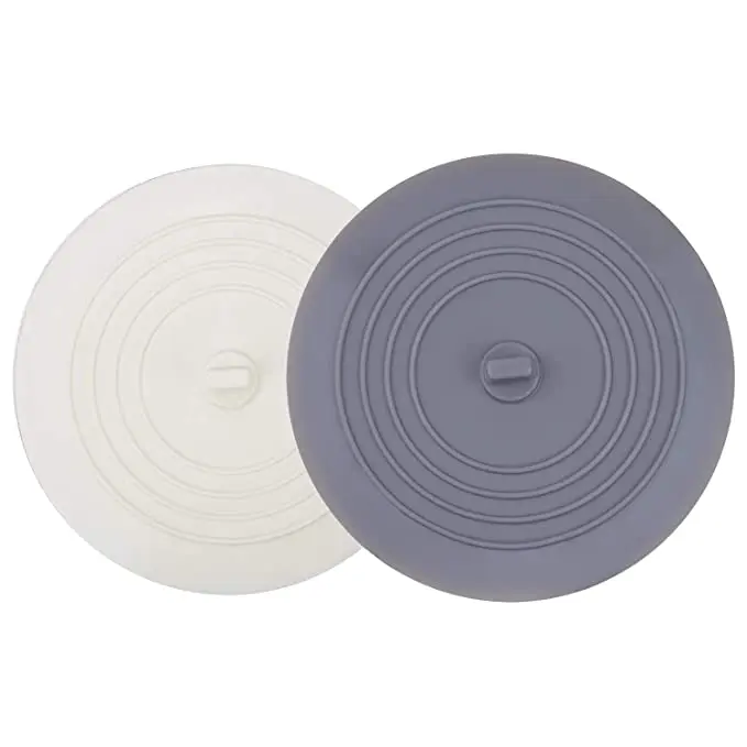 VILLCASE Baignoire Bouchon 1 Pack 6 Pouces Grand Silicone Bouchon de Vidange Cheveux Bouchon Plat Aspiration Couverture pour La Cuisine Salle De Bains Et Buanderie