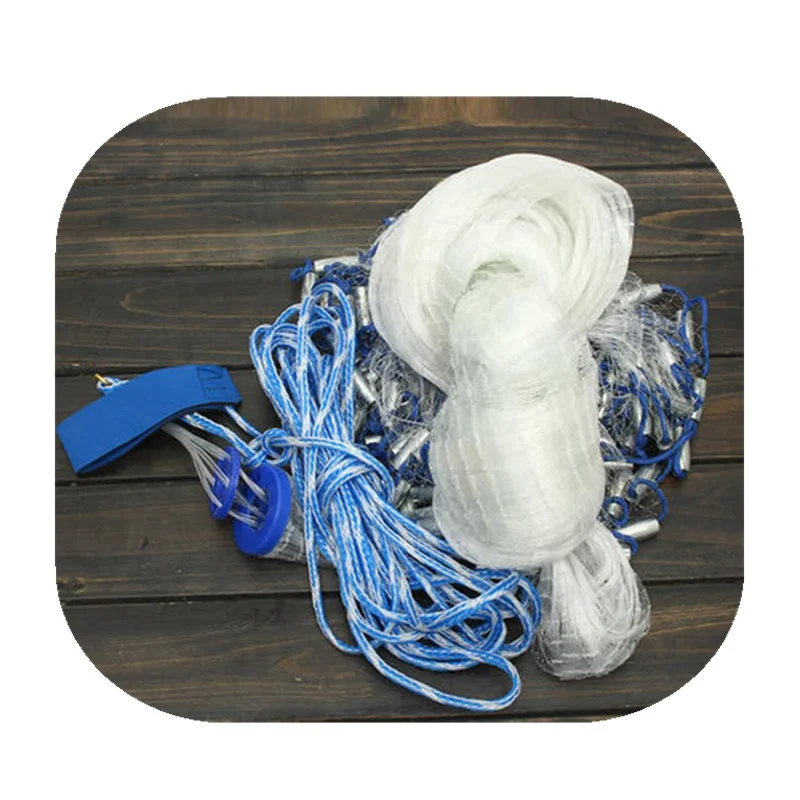 

Nylon Mono Fishing Cast Net Drawstring easy throw Casting Net