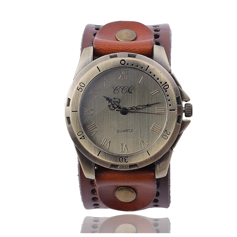 

CCQ Brand Luxury Ladies Genuine Leather Quartz Wrist Black Watch For Women JSW-1001