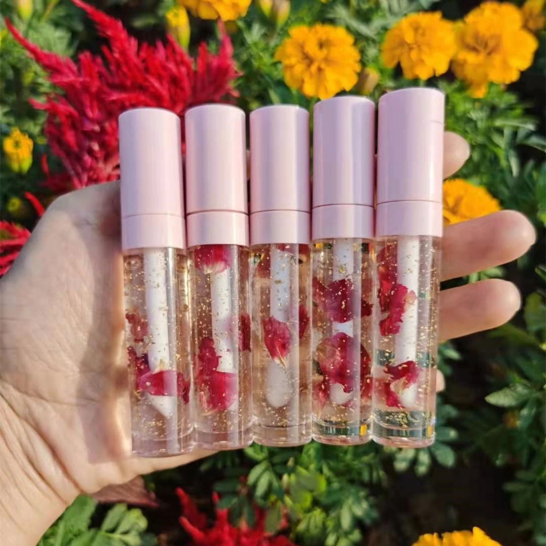 

Amazon Hot Sell Base Vendor Clear Custom Fruit Wholesale Glitter Flavoring Vegan Natural Glossy Lip Gloss Private Label