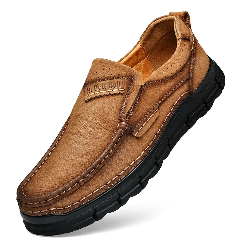 

Men's dress shoes men work shoes handmade genuine leather casual shoes, Requirement