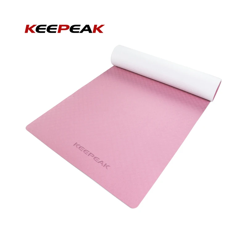 

Keepeak Factory direct price yoga mat tpe double layer yoga mat packaging with logo white yoga mat Good Quality Original IC, 12 regular colors