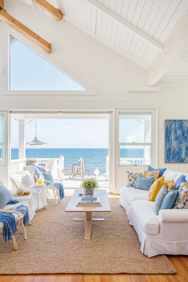 Bringing nature indoors in beach house design