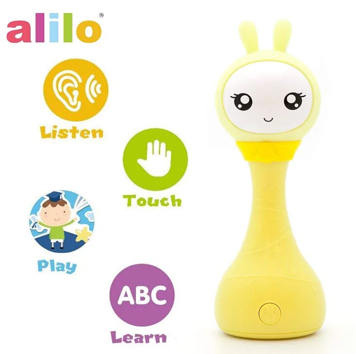 
2020 Wholesale Hot Kids Educational English Chinese Language Learning Bedtime Storyteller Alilo R1  Baby Rattle Electronic Yoyo  (1600064103269)