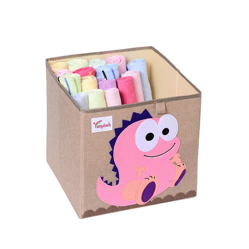 

Cartoon Oxford Fabric Folding Storage Box For kids Toys Organizer Clothes Underwear Socks Storage Bins Cube Boxes Organizador, Customized color