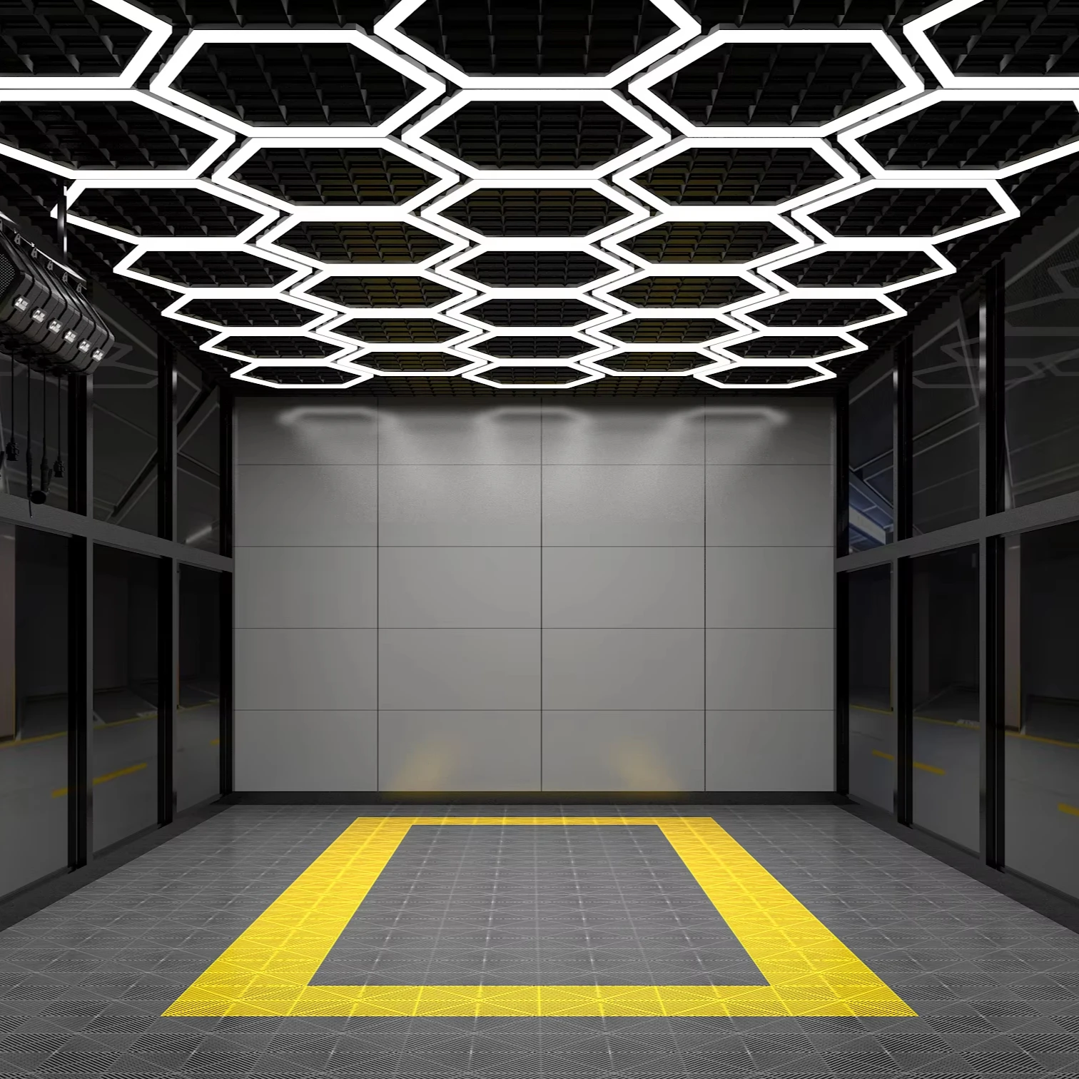 ZT/C203 Car Showroom Lamp Led Linear Car Detailing Light Aluminium Car Workshop Lamp Garage Lighting