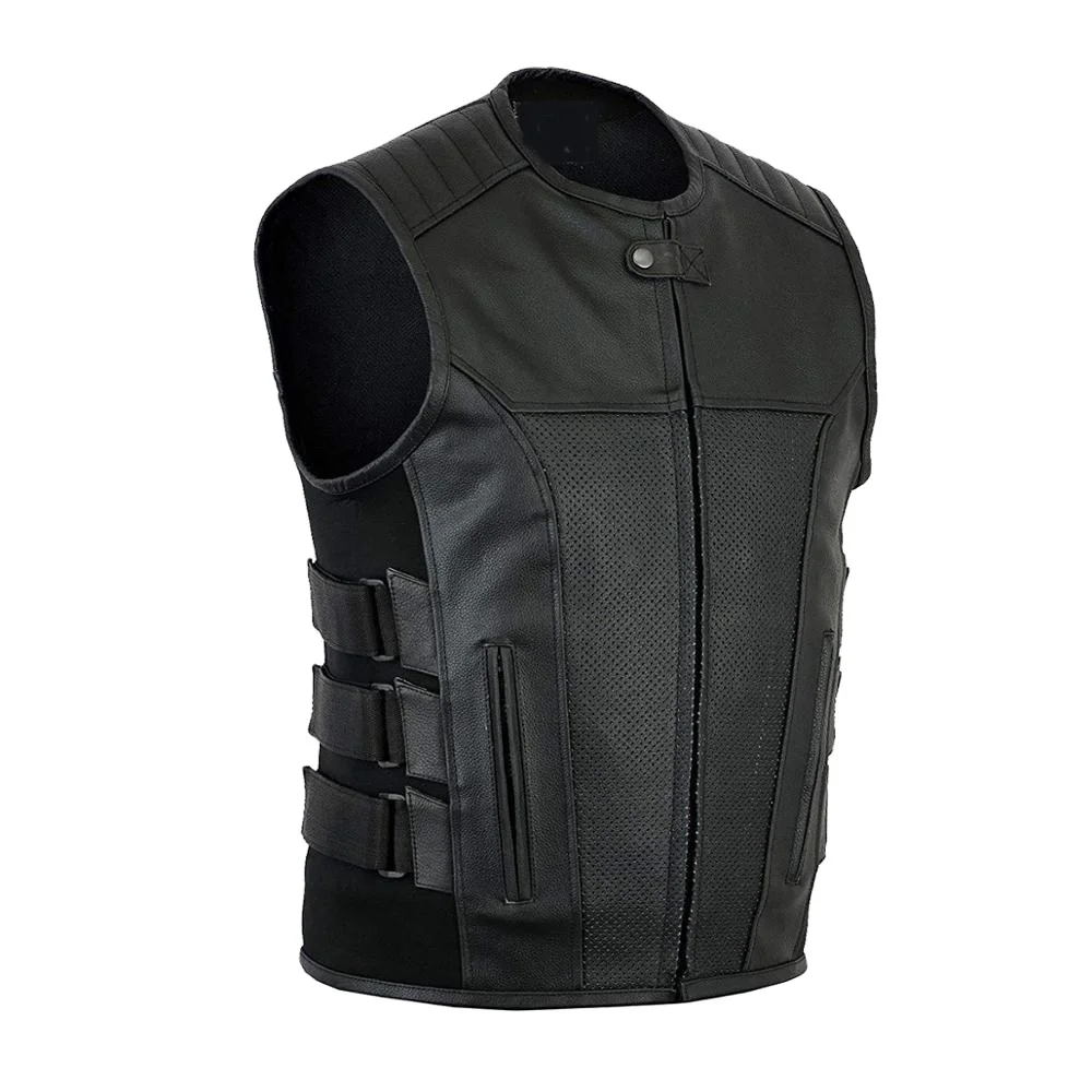 motorcycle vest leather