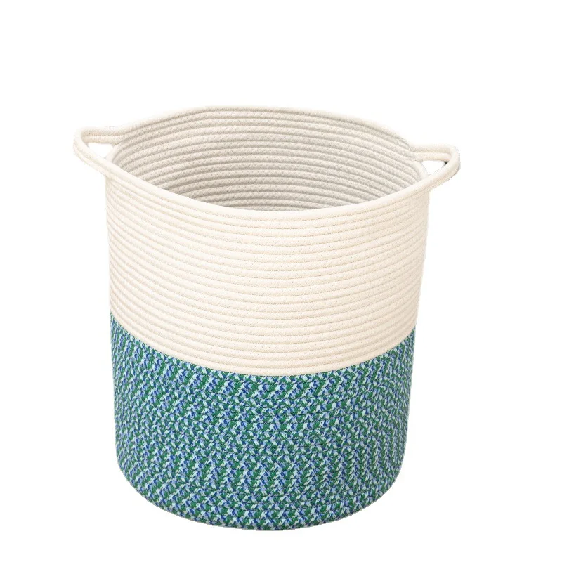 

Amazon Hot Selling Color Foldable Toy Cotton Rope Woven Storage Basket