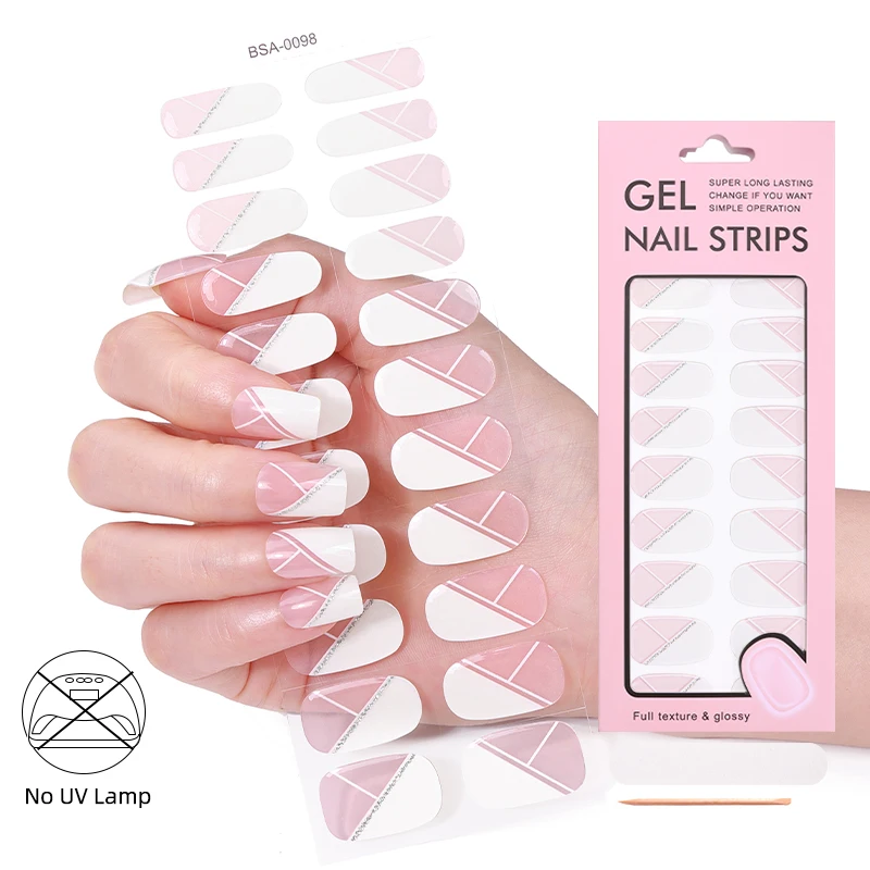 Professional Design Popular New Classic Elegance Lhoundstooth Black White Bow Free Hema UV Free Non-Toxic Floral French Gel Nail