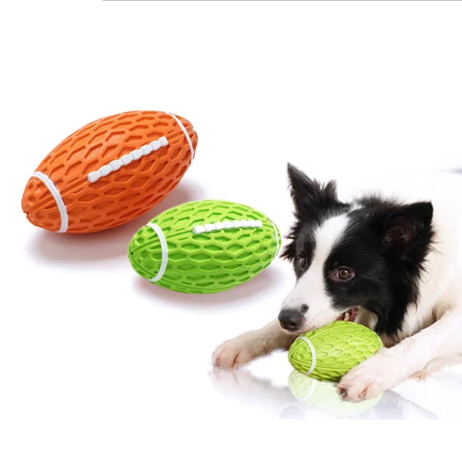 

Manufacturer High Quality Rubber Bite-resistant Pet Dog Training Clean Teeth Chew Dog Toy Pet Chew Toy Dog, Orange, light green