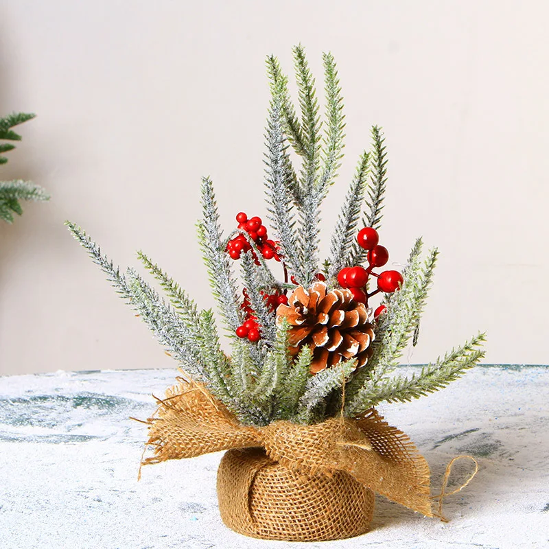 

Wholesale Artificial Flower for Christmas Tree 30cm Small Pine Cone PE Christmas Tree Decoration