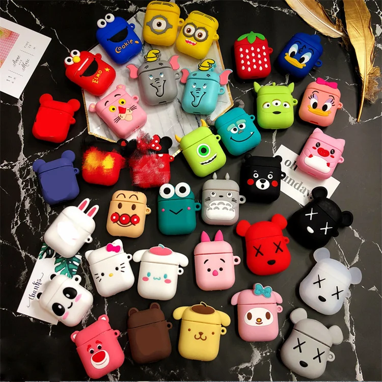 

Cartoon Cute Silicone Soft Protective Case for Apple for Airpods 1 2 for Air pods gen 1 2