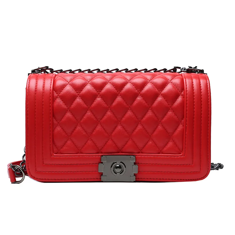 

2021 Luxury Brand Designer Woman Bags Famous Brand Handbag PU Leather Chain Shoulder Bag for women