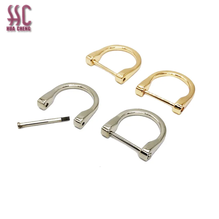 

Wholesale Bag accessories ring removable D ring 25mm bag D buckle zinc alloy strong ring for handbag, Gold,silver,nickle,brass, other metalic color is available.