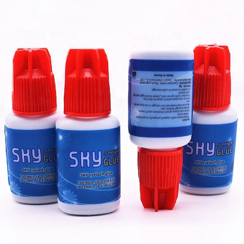 

professional natural extension glue OEM Eyelash sky s+ Adhesive With Original Package grafting lash Adhesive