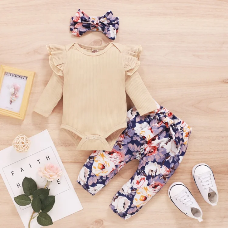 

New Spring Comfortable Baby Girl Clothes Children Clothing Set, Picture shows
