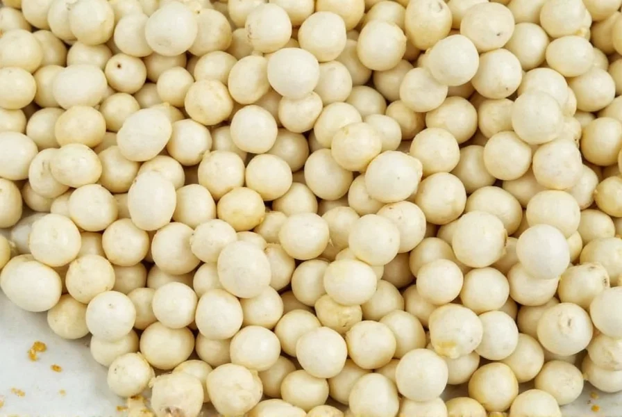 Creamy Sauce with White Pepper Garnish