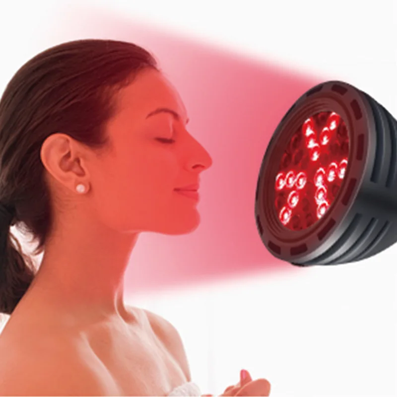 

VALED 660nm 850nm led light therapy bulbs near infrared light therapy lamp for pain relief, Black