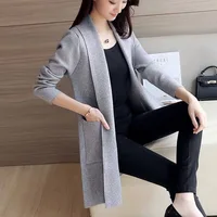 

Long Cardigan Female Autumn Winter Women Long Sleeve Cardigan Sweater Knitted Cardigans For Women Jacket Tops