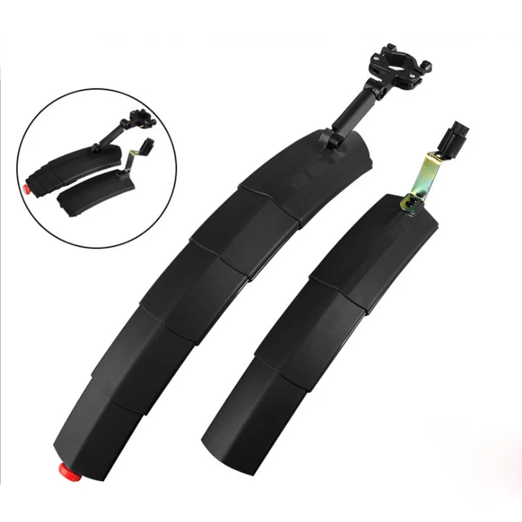 

Latest Arrival Cycling Accessories Colorful Foldable Bike Mudguard with Warning Taillight, As shown
