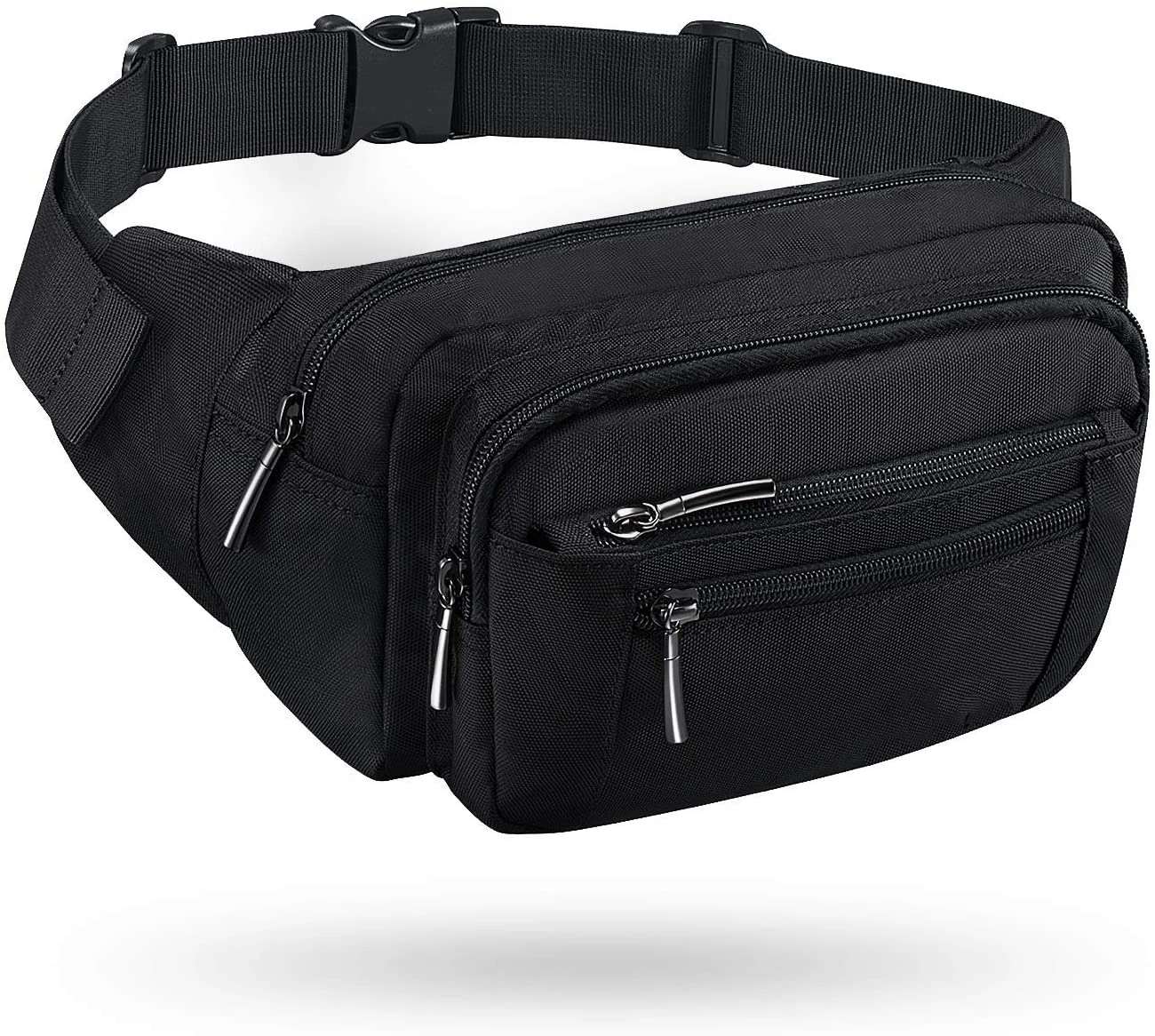 

waterproof outdoors Workout Traveling Casual Running Hiking Cycling unisex Waist Pack Bag Fanny Pack With Adjustable Strap, Black