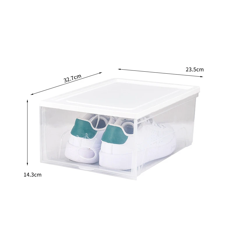 

Amazon 2022 hot sale transparent plastic clamshell storage shoe box pull-out shoe storage box foldable drawer shoe box