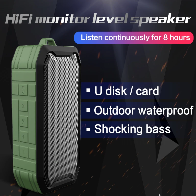 portable speaker bluetooth IPX7 waterproof outdoor BT speaker wireless with TWS Hifi stereo - ANKUX.COM