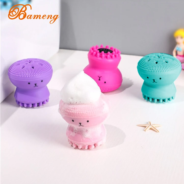 

Home DIY Cleansing Exfoliating Profession Silicone Skin Facial Scrubber Clean Brush, Pink