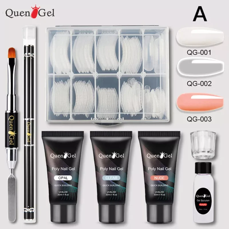 

Polish Set Nail Poly Gel Kit With Uv Lamp