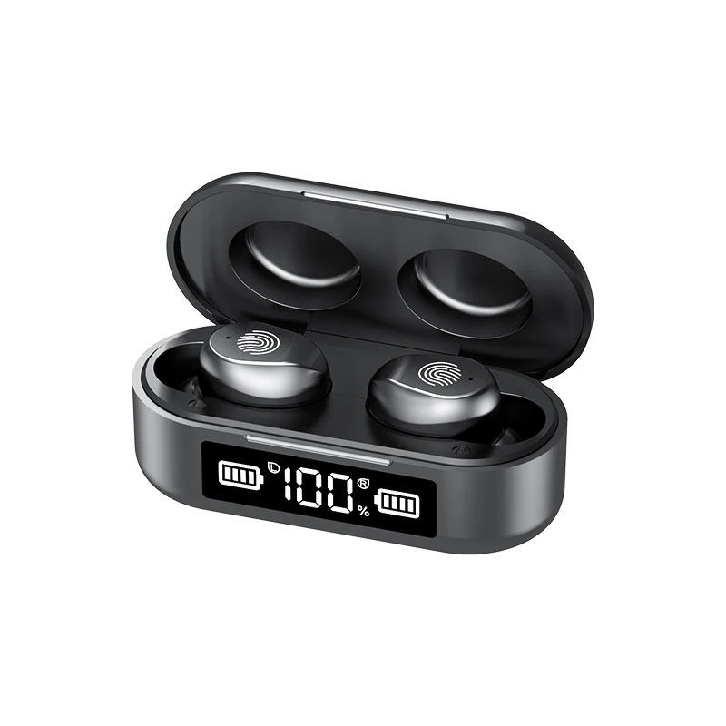 

2021 new F9 TWS wireless earphones BT 5.0 tws mini bluetooth earphones headphones mini bluetooth earbuds with charging box, Black