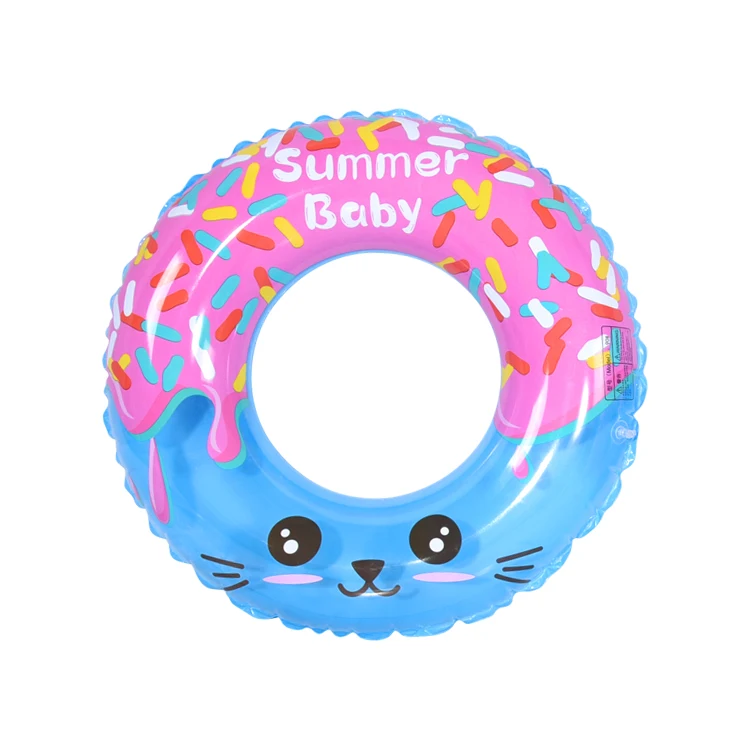 

Factory Wholesale Hot Sell Donut Shark Mermaid Swim Ring for Kids Pool Floats Inflatable Swimming Ring
