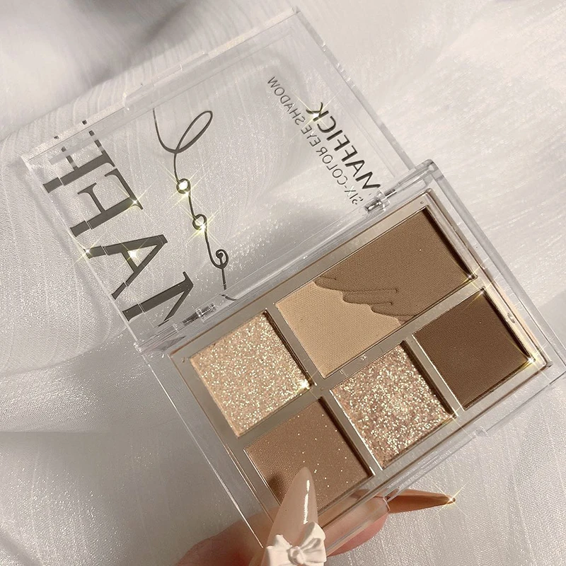 

MAFFICK makeup poudre makeup manufacturers popular 6 in 1 highlighter contouring pressed powder luminous glitter eyeshadow