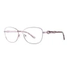 High Quality Metal Glasses Epoxy Decoration On Temples Optical Eyewear For Women In Ready Stock Eyeglasses