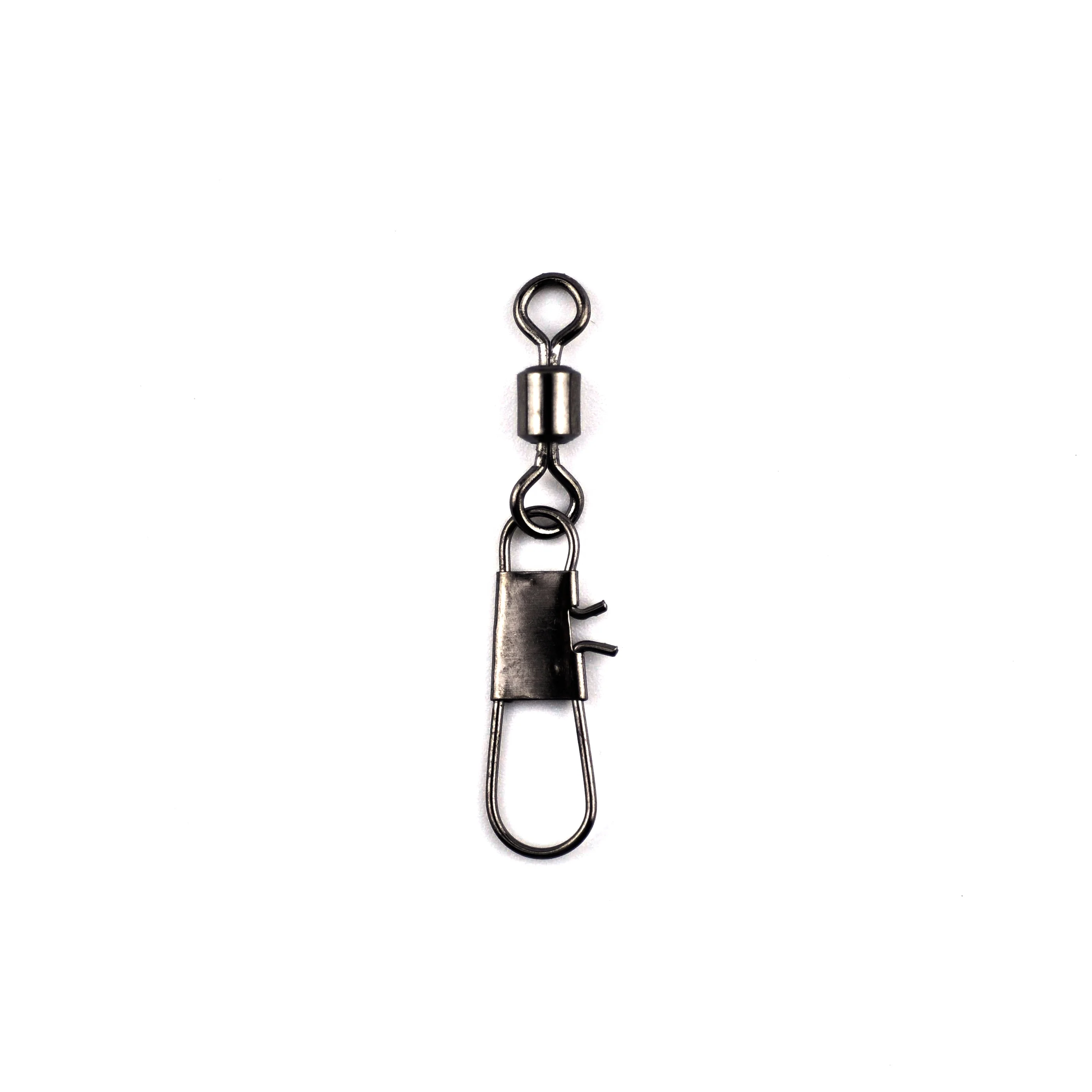 

Stainless Steel Fishing Rolling Swivel with Interlock-Snap Connector Fishing Tackle Accessory