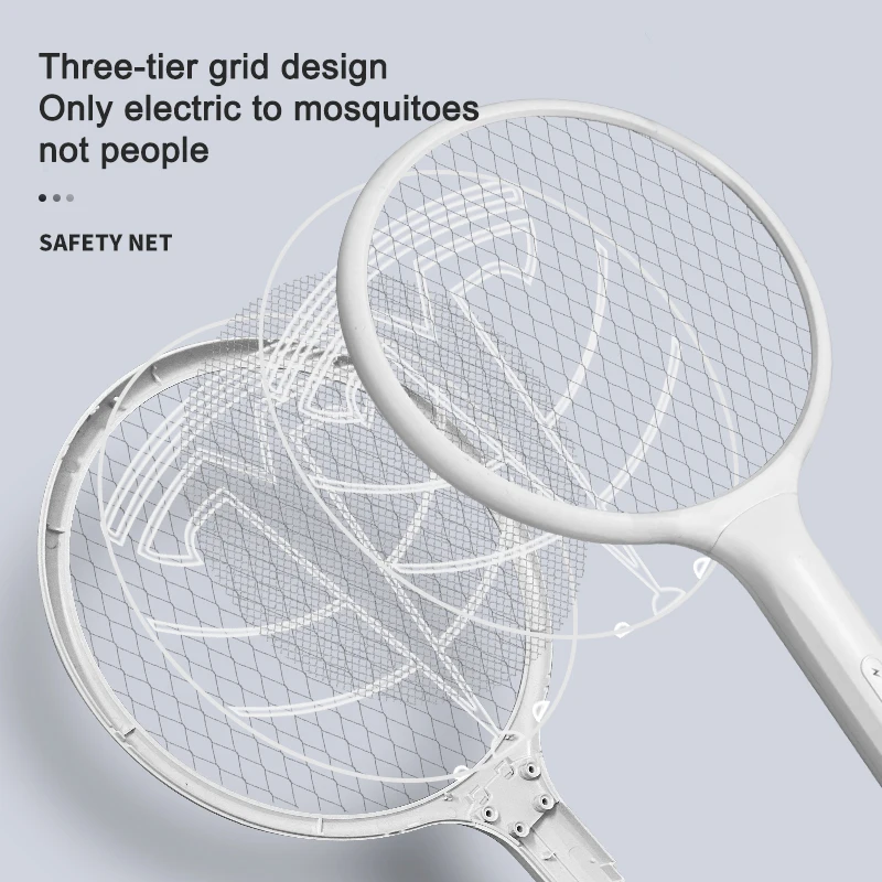 

Wholesale Rechargeable Fly Killer Bat Electric Mosquito Swatter With Led Lights