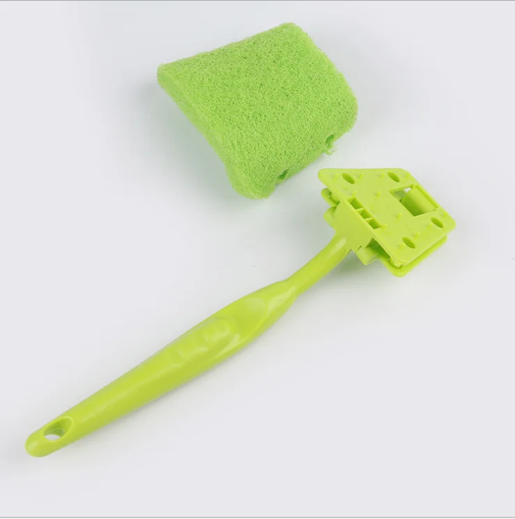 

Replaceable Scouring Pad Kitchen Scrub Cleaning Brush with Plastic Handle, Customized color