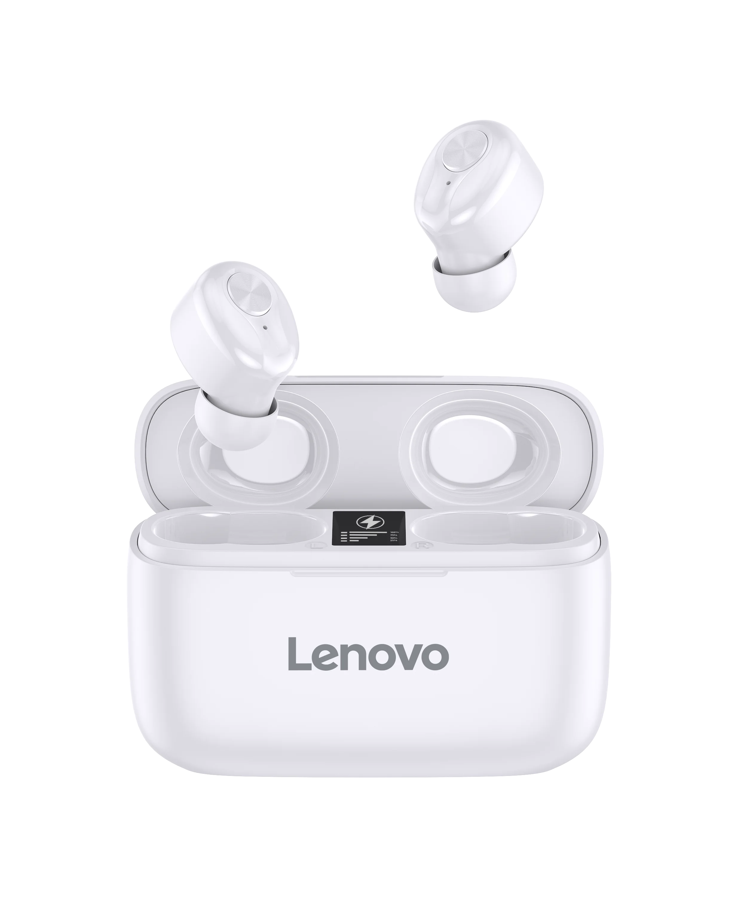 

Original Lenovo HT18 HIFI Stereo Sports TWS Wireless Earphone with Handfree HD Talking LED Display Waterproof Noise Reduction, Black