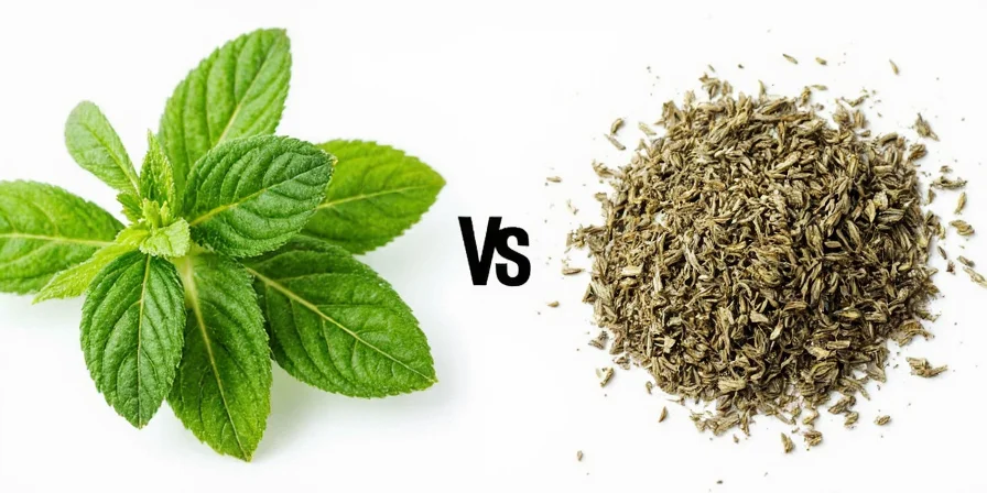 Simple chart showing herb substitutions
