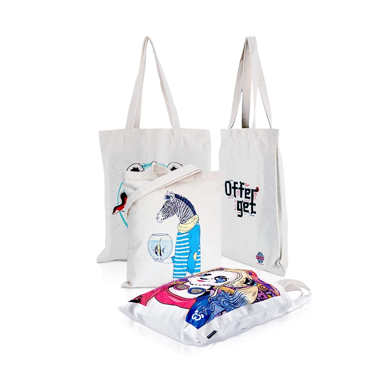 

13.8*15.7 Carrier Bag Women Canvas for Packaging Logo Sling Print Cotton Reusable Tote Bags, Customized color